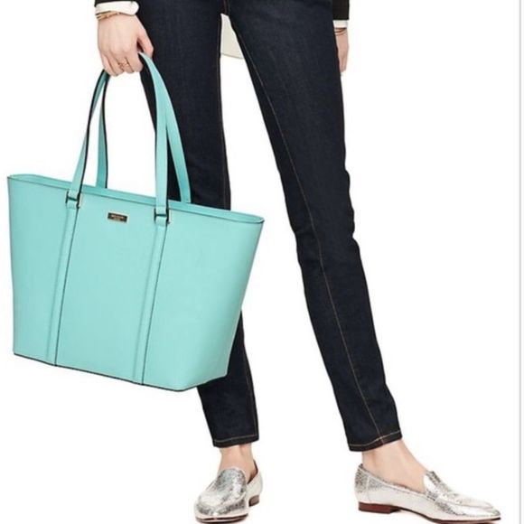 kate spade Handbags - Kate Spade Dally Newbury Lane Saffiano Leather Tiffany Blue Tote Handbag